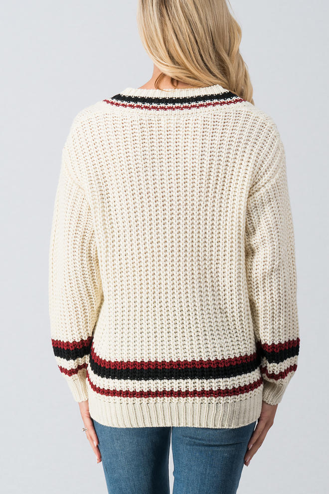 Classic Ivory Cricket Sweater – Retro on the Go