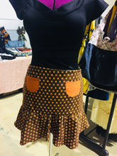 Pumpkin Patch Plaid Fit and Flair Skirt